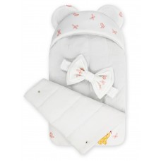 Конверт "Мишка" принт "Teddy's Pink Balloons" Бязь Лето 